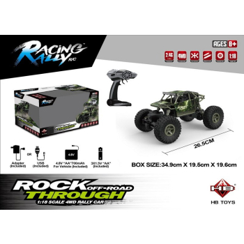 Zdalnie sterowany Crawler Forester 1:18 dla dzieci 8+ + Napęd 4x4 + Gumowe Opony + Metalowa Karoseria + 2-osiowe Zawieszenie